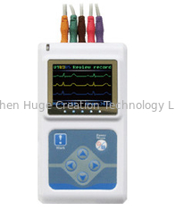 Cina Sistem EKG Dinamis 2AA Baterai 3 Sistem ECG Saluran Holter dengan Perangkat Lunak PC Bahasa Inggris pemasok