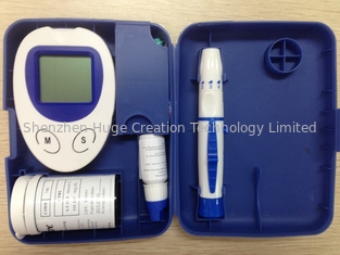 Cina Box Warna Paket Darah Diabetes Glukosa Meter dengan 25pcs Uji Jalur pemasok