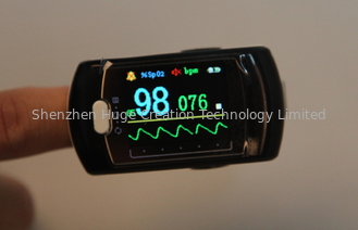Cina Ujung jari Pulse oksimeter Sensor Dengan Rechargeable Li-Baterai pemasok