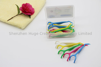 Cina 16 Pcs Pack Dental Floss Picks Toothpicks , Stick Oral Clean Care Flosser Sword pemasok