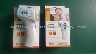 Cina White Lcd Display Tricolor Backlight Termometer Inframerah Digital Body Temerature Test pemasok