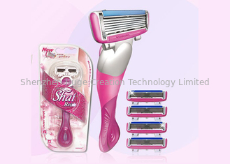 Cina Pink Sixed baldes Stainless Steel pisau cukur mencukur Shai 6 untuk Woman Use pemasok