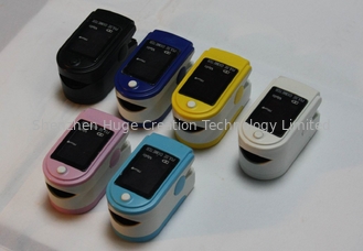 Cina Pocket nyaman Finger Pulse oksimeter Ulasan dengan 6 Warna pemasok