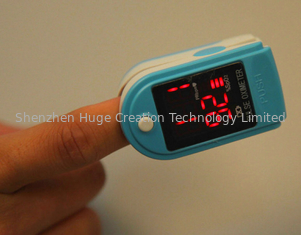Cina Colorful profesional Finger Pulse oksimeter dengan LCD Display pemasok