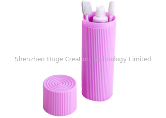 Cina Portable Traval Plactic Corrugated Toothbrush Box Toiletries Stationery Holder Cover Cups pemasok