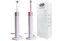 Kompatibilitas berosilasi Rotary Sikat gigi mulut B sikat gigi elektrik warna merah muda dan abu-abu pemasok