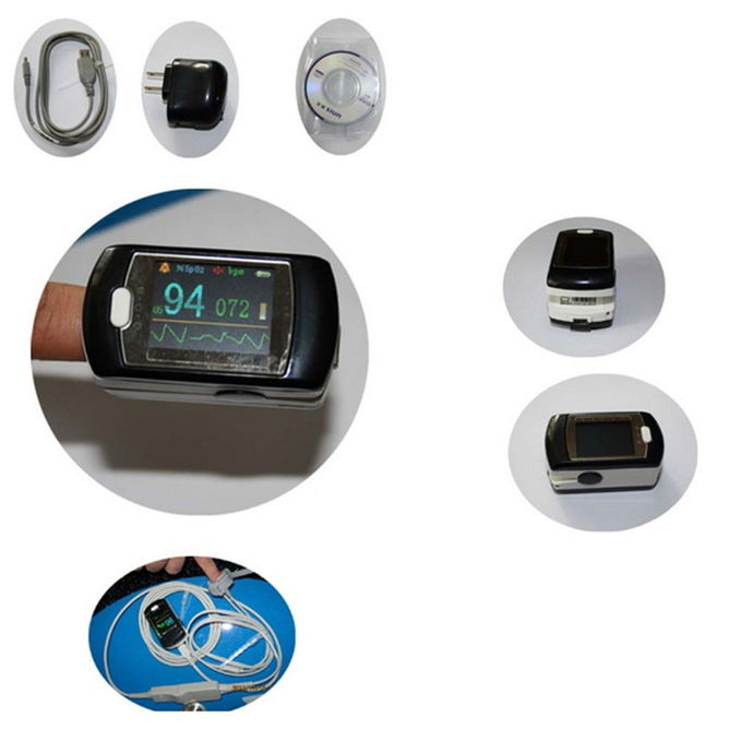 PC Based OLED color screen finger tip pulse oximeter , CE & FDA approved