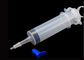 Plastic Disposable Syringe Injector tanpa Jarum 3ml, 5ml, 10ml, 60ml, 80ml, 100ml volume optional pemasok